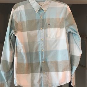 Hollister plaid button down